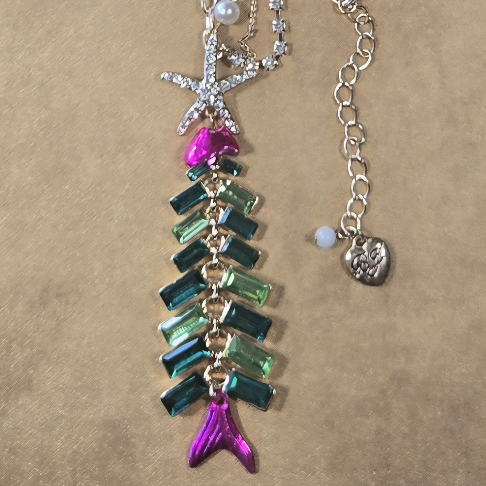 Betsey Johnson Fishbone Necklace